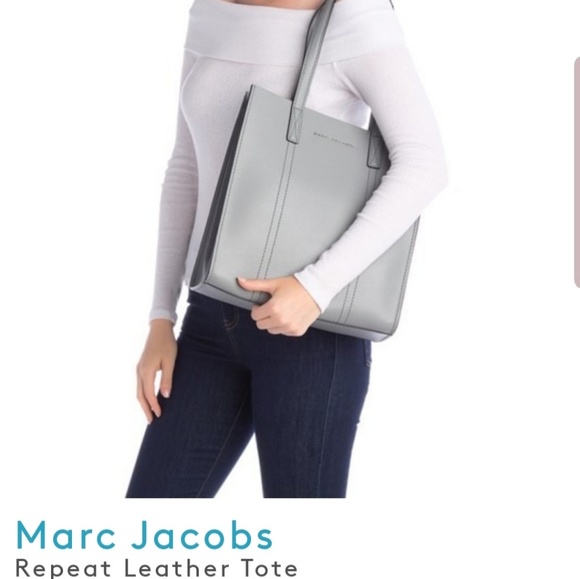 💯 Marc Jacobs Repeat Leather Tote NWOT - Picture 7 of 16